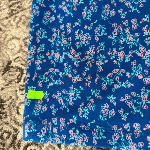 Adidas x KSENIASCHNAIDER Floral 3-Stripes Shorts Blue Pink Womens Medium - Picture 8 of 10